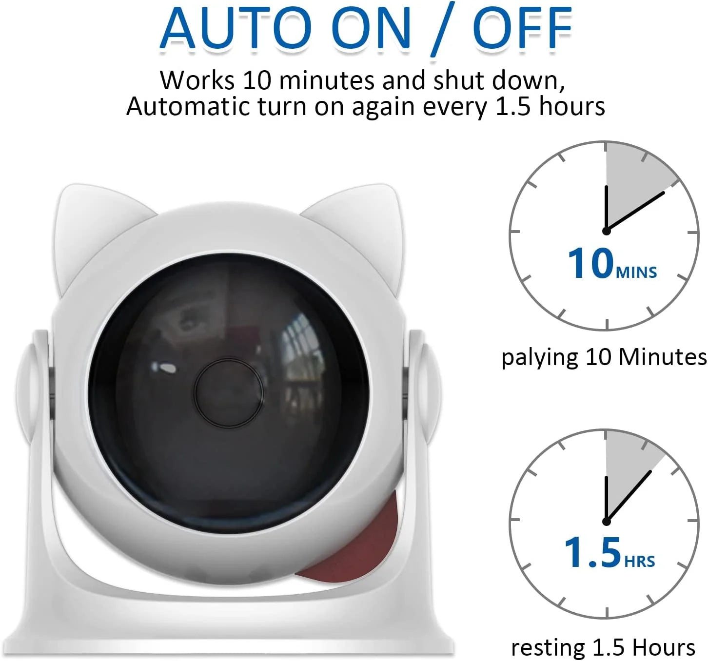 Automatic Cat Laser Toys, Interactive Laser Cat Toys for Indoor Cats/Kitty/Dogs, Rechargeable Cat Laser Toy Automatic,Laser for Cats to Chase