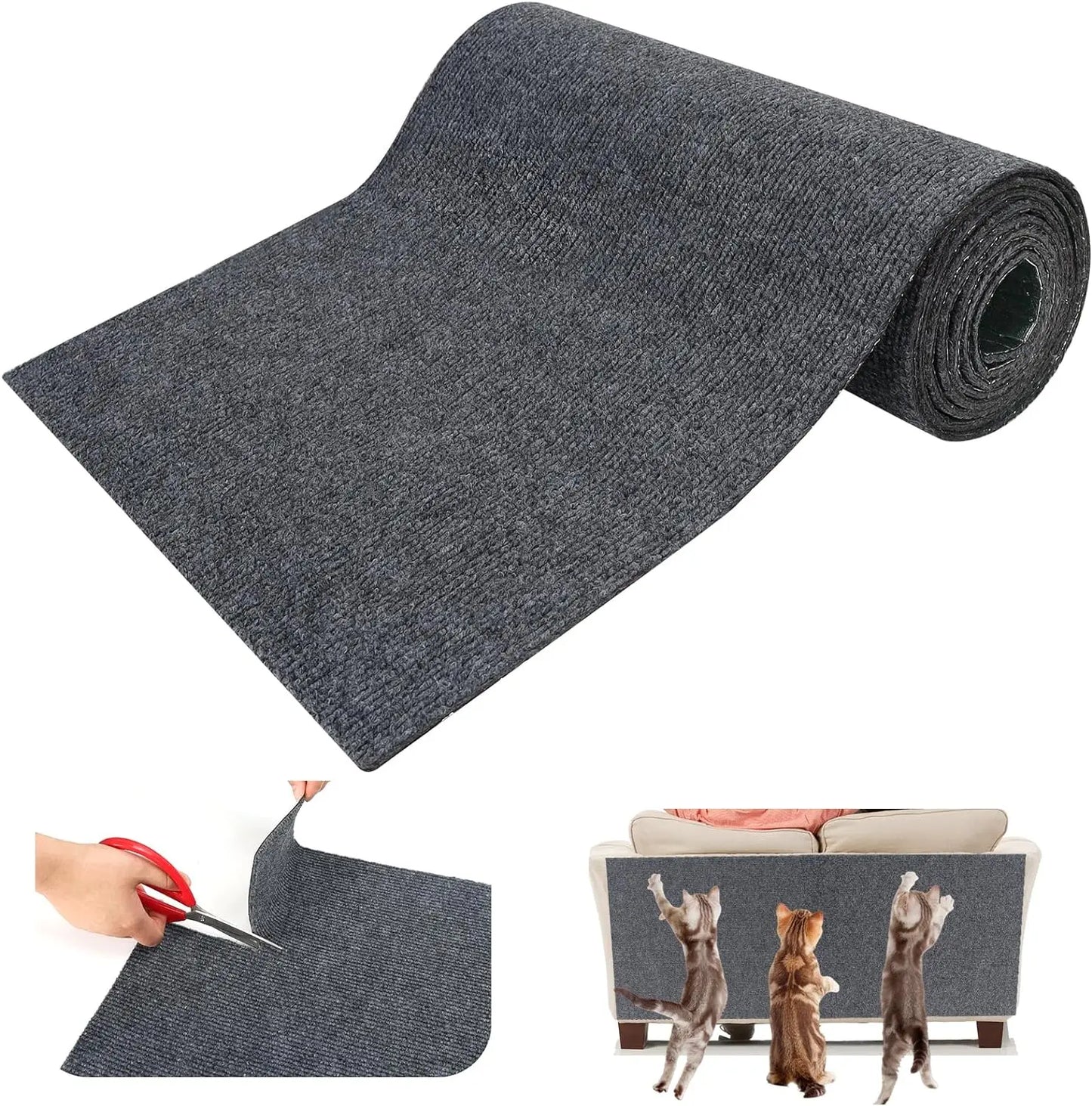 Anti Cat Scratch Sofa Cat Crawling Mat Sofa Protection Grinding Climbing Frame Self-Adhesive Carpet Cats Scratch Board Cat Toys